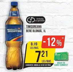 Mega Image Timisoreana bere blondă Ofertă