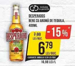 Mega Image Desperados bere cu aromă de tequila Ofertă