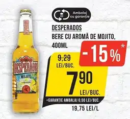Mega Image Desperados bere cu aromă de mojito Ofertă