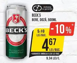 Mega Image Beck's bere Ofertă