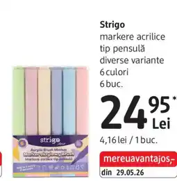 DM Strigo markere acrilice tip pensula Ofertă