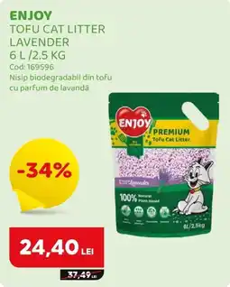 Animax Enjoy tofu cat litter lavender Ofertă