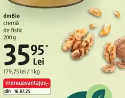DM dmBio cremă de fistic Ofertă