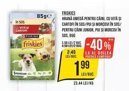 Mega Image Friskies hrana umedă pentru câini Ofertă