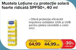 Dr.Max Mustela Loțiune cu protecție solară foarte ridicată SPF50+ Ofertă