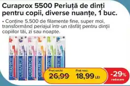 Dr.Max Curaprox 5500 Periuță de dinți pentru copii, diverse nuanțe Ofertă