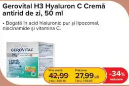 Dr.Max Gervital H3 Hyaluron C Cremă antirid de zi Ofertă