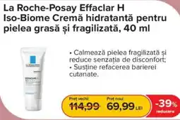 Dr.Max La Roche-Posay Effaclar H Iso-Biome Cremă hidratantă pentru pielea grasă și fragilizată Ofertă