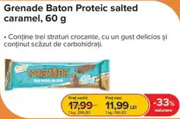 Dr.Max Grenade Baton Proteic salted caramel Ofertă