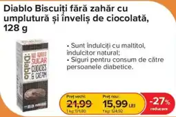 Dr.Max Diablo biscuiti fara zahar cu umplutura si invelis de ciocolata Ofertă
