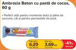 Dr.Max Umplut Ambrozia Baton cu pastă de cocos Ofertă