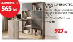 Mobila Videnov Elix birou cu biblioteca Ofertă