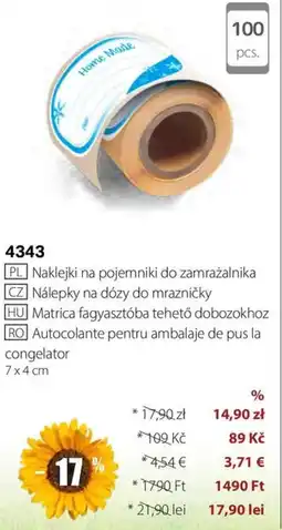 BetterStyle Autocolante pentru ambalaje de pus la congelator Ofertă