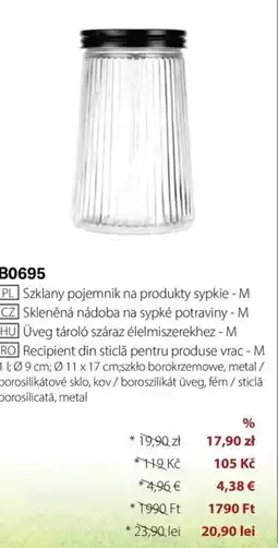 BetterStyle Recipient din sticlă pentru produse vrac - M Ofertă