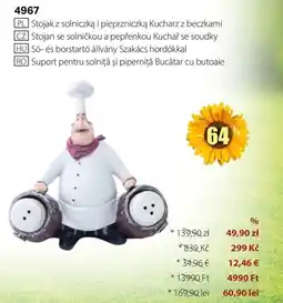 BetterStyle Suport pentru solniță și piperniță Bucătar cu butoaie Ofertă
