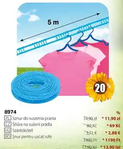 BetterStyle Sznur pentru uscat rufe Ofertă