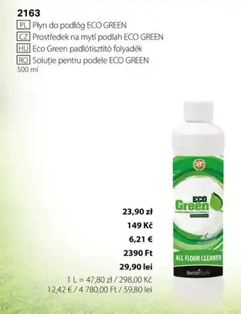 BetterStyle Eco Green soluție pentru podele Ofertă