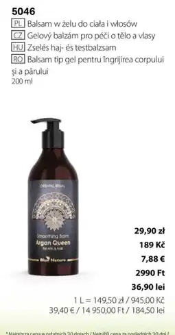 BetterStyle Blue Nature Smoothing Balm Argan Queen Ofertă