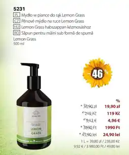 BetterStyle Sapun pentru maini sub forma de spuma lemon grass Ofertă