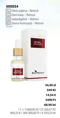 BetterStyle Blue Nature Elixirul frumuseții - Retinol Ofertă