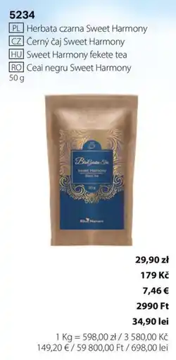BetterStyle Blue Nature ceai negru sweet harmony Ofertă