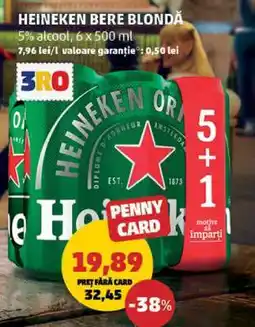 Penny HEINEKEN Bere blondă Ofertă