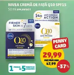 Penny NIVEA CREMA DE FAȚĂ Q10 SPF15 Ofertă