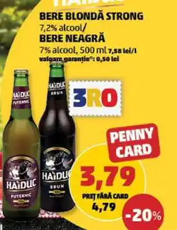 Penny Bere Blondă Strong/Bere Neagră Ofertă
