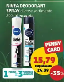 Penny NIVEA Deodorant spray Ofertă