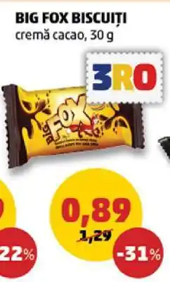 Penny BIG FOX BISCUITI Ofertă