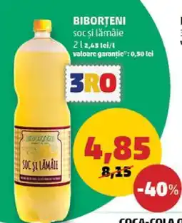 Penny BIBORTENI soc și lămâie Ofertă