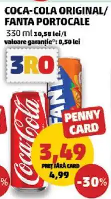 Penny COCA-COLA original/FANTA portocale Ofertă