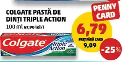 Penny COLGATE PASTĂ DE DINȚI TRIPLE ACTION Ofertă