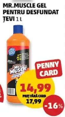Penny Mr. Muscle Gel pentru desfundat țevi 1L Ofertă