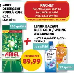 Penny Pachet Ariel și Lenor Ofertă