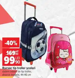 Carrefour Rucsac tip troller școlari Ofertă