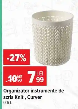 Carrefour Organizator instrumente de scris Knit, Curver Ofertă