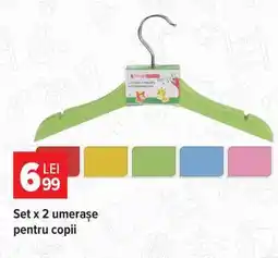 Carrefour Set x 2 umerașe pentru copii Ofertă