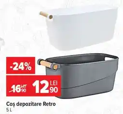 Carrefour Coș depozitare Retro Ofertă