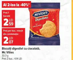 Carrefour Biscuiți digestivi cu ciocolată MCVITIES Ofertă