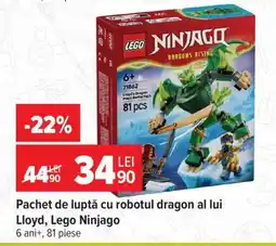 Carrefour Pachet de luptă cu robotul dragon al lui Lloyd, Lego Ninjago Ofertă