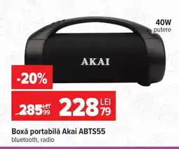 Carrefour Boxă portabilă Akai ABTS55 Ofertă