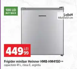 Carrefour Frigider minibar Heinner HMB-HM41SE++ Ofertă