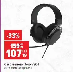 Carrefour Căști Genesis Toron 301 Ofertă