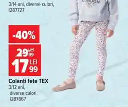 Carrefour Colanți fete, TEX Ofertă