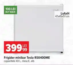 Carrefour Frigider minibar Tesla RS0400ME Ofertă