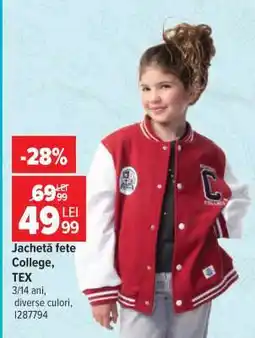 Carrefour Jachetă fete College, TEX Ofertă