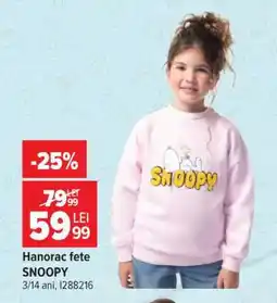Carrefour Hanorac fete SNOOPY Ofertă