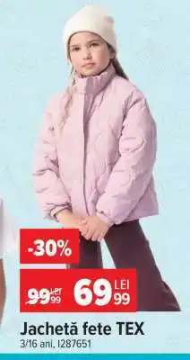 Carrefour Jachetă fete TEX Ofertă