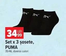 Carrefour Set x 3 șosete, PUMA Ofertă